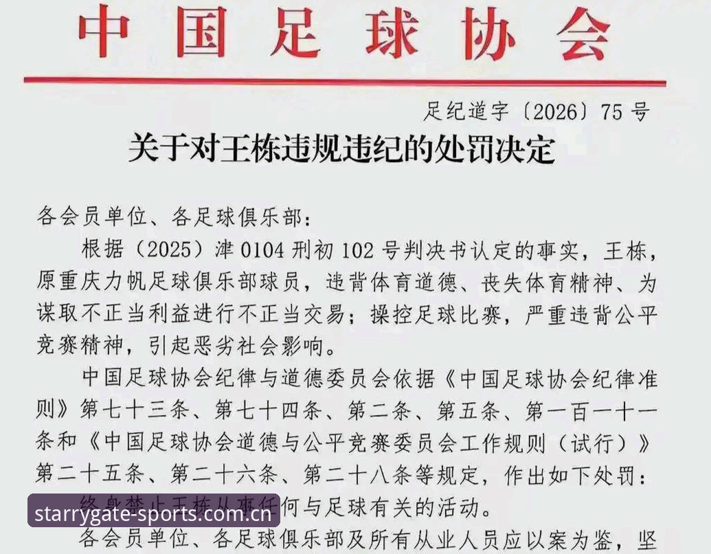 星空体育平台解读足协第三批禁足令：全面了解事件影响与行业规范指南